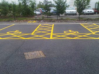 Disabled Car Park Markings