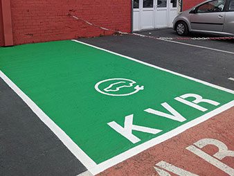 Electric Car Charging Linemarking