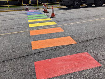 Road Grade and Acrylic Line Marking