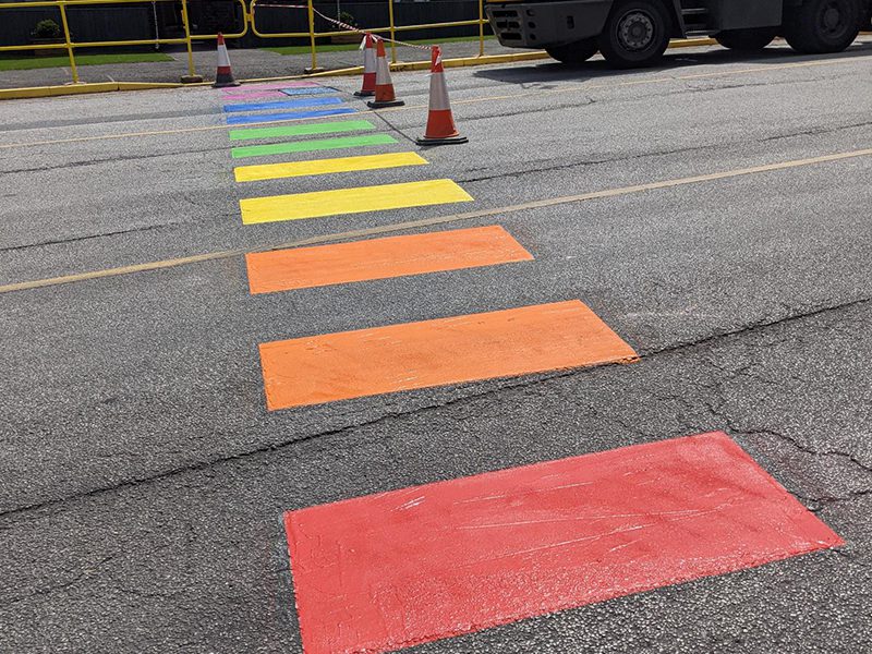 Road Grade and Acrylic Line Marking Cornwall