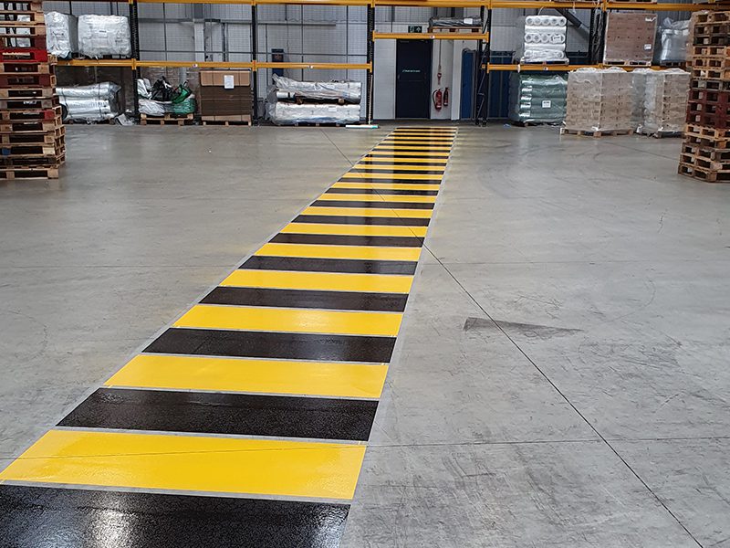 Warehouse Line Marking Zebra Crossings