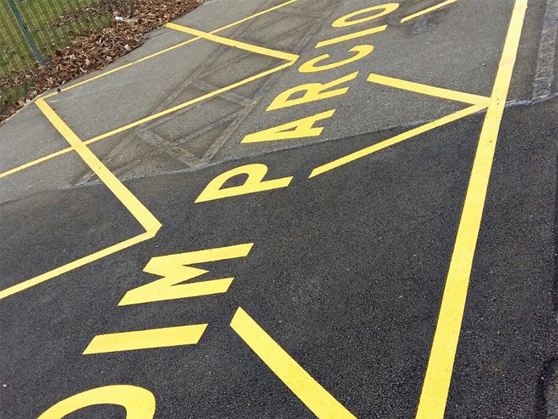 Hatched Line Marking Health and Safety Line Marking