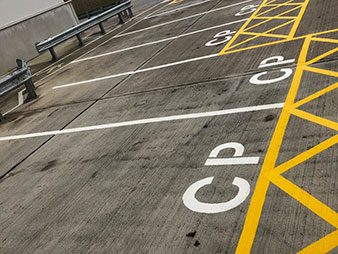 Number and Lettering Stencilling Car Parking Line Marking