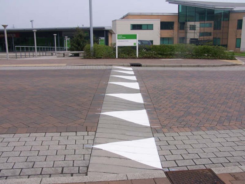 White Lining Health and Safety Line Marking